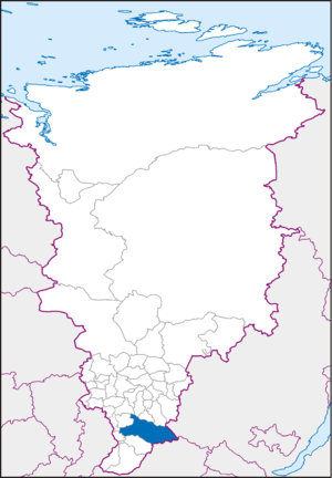 Курагинский район на карте