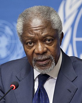 Кофи Аннан на пресс-конференции в Женеве 30 июня 2012 года