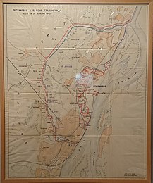 Карта-схема "Обстановка в районе Сталинграда в период с 25 по 26 января 1943 г."