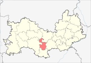 Кадошкинский район на карте