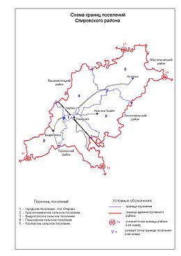 Спировский муниципальный округ на карте