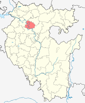 Бирский район на карте