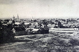 Вид на Сызранский Сретенский женский монастырь на Большой улице