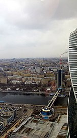 Вид на мост из окон «Москва-Сити». 2016 год