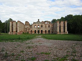 Вид руин дворца