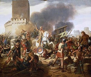 Граф Эд защищает Париж от норманнов, Жан-Виктор Шнетц (1837), Галерея битв