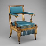 Кресло по рисунку К. Ф. Шинкеля. Ок. 1828 г.