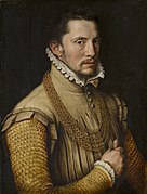 Мужской портрет (приписывается Бейкелару). 1561. Холст, масло. Маурицхёйс, Гаага