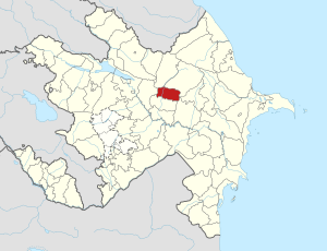 Гёйчайский район на карте