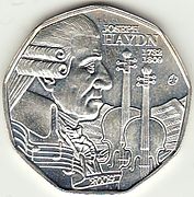 5 евро 2009 года — австрийская памятная монета, посвящённая 200-летию со дня смерти Йозефа Гайдна
