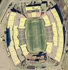 A satellite view of Foxboro Stadium