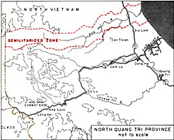 Провинция Куангчи и база Кхешань в её западной части