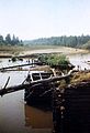 Обь-Енисейский водный путь, остатки Александровского шлюза, август 1994 года