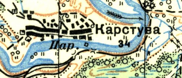 План деревни Коростель. 1926 год
