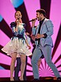 Моника Линките и Вайдас Баумила в Вене Евровидение 2015