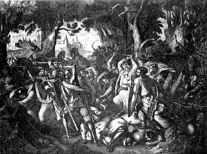 Победа молдаван в битве при Мариенбурге. Картина 1843 года