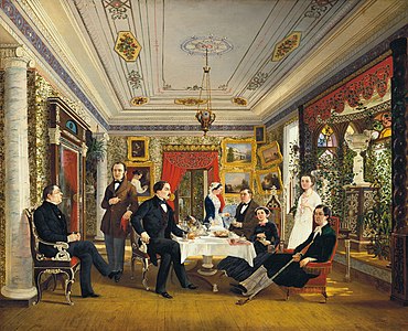 «За чайным столом» (1851)[комм. 9]