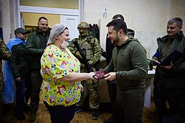 Визит Владимира Зеленского в военный госпиталь. 13 марта 2022 года