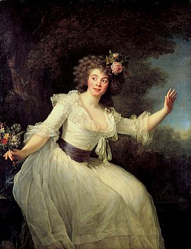 Г-жа Дюгазон в роли Нины в опере Николя Далейрака «Нина, или Безумная от любви», 1787, портрет Антуана Вестье