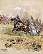 Конные гренадеры Императорской гвардии в битве при Ватерлоо