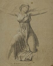 Жак Луи Давид. «Этюд для фигуры Герсилии», 1796 год