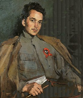 Портрет Д. А. Фурманова работы Сергея Малютина, 1922, ГТГ.