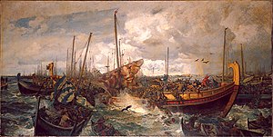 «Битва у Свольдера», картина Отто Синдинга