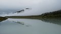 Северная часть Аккемского озера. Вечерний туман