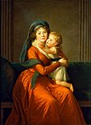 Портрет княгини Александры Голицыной с сыном Петром. 1794, Пушкинский музей, Москва.