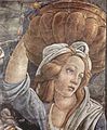 Деталь фрески Сикстинской капеллы, Ботичелли.