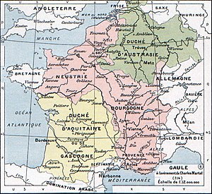 Франкское государство в 714 году