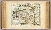 Западная Армения в первой половине XVIII века. Карта голландского картографа Германа Молла (1678—1732).