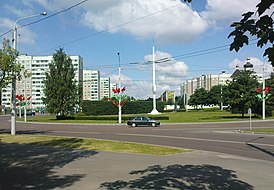 Площадь Казинца в микрорайоне Курасовщина