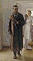 Мужчина в армяке, деталь картины Ильи Репина «Не ждали» (1884-1888 гг.), из собрания Третьяковской галереи