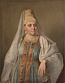 Портрет Марфы Венециановой в тверском кокошнике-ряске кисти её мужа, 1828 г. Из собрания Третьяковской галереи