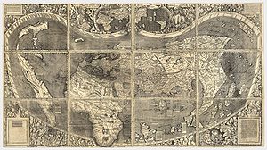 Карта Мартина Вальдземюллера 1507 года
