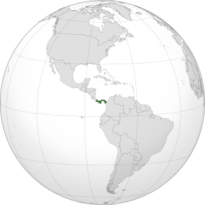 Панама на карте мира