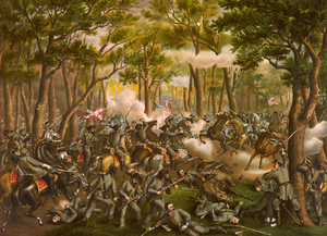 Битва в Глуши, с картины Курца и Аллисона
