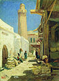 Картина Боголюбова А. П. «Баку. Улица в полдень». 1861 год
