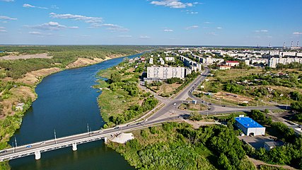 Вид на Байновский мост и Красногорский район