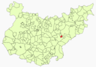 Расположение муниципалитета Эспаррагоса-де-ла-Серена на карте провинции