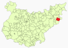 Расположение муниципалитета Гарлитос на карте провинции