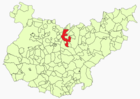 Расположение муниципалитета Гуаренья на карте провинции