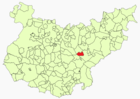 Расположение муниципалитета Игера-де-ла-Серена на карте провинции