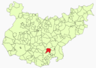 Расположение муниципалитета Игера-де-Льерена на карте провинции