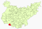 Расположение муниципалитета Игера-ла-Реаль на карте провинции