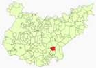 Расположение муниципалитета Магилья на карте провинции