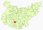 Расположение муниципалитета Медина-де-лас-Торрес на карте провинции