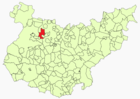 Расположение муниципалитета Монтихо на карте провинции