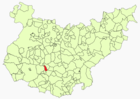 Расположение муниципалитета Альконера на карте провинции
